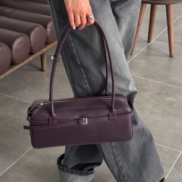 NOIR CLASSIQUE – Genuine Leather Shoulder Bag - Picture 14 of 16